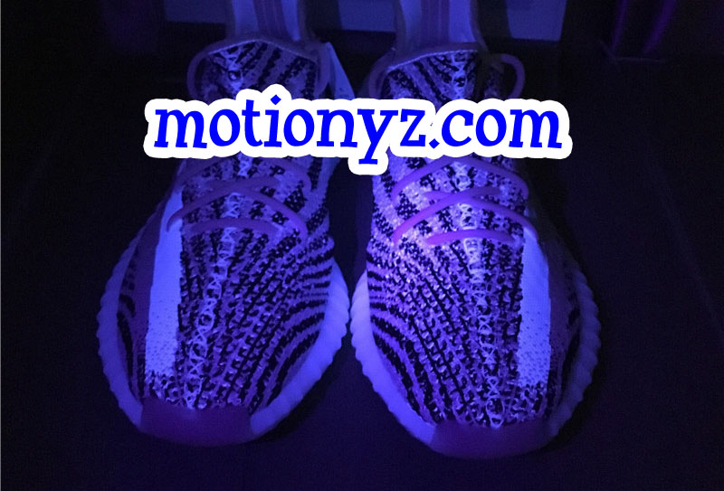 Final Correct Version Yellow Sole Yeezy 350 V2 Zebra